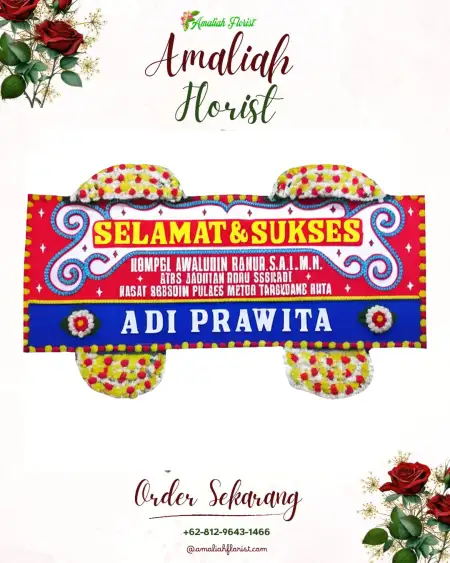 Papan Bunga Ucapan Selamat Rawabelut